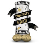 Congrats Grad Diploma Airloonz 55″ Foil Balloon by Anagram from Instaballoons