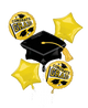 Congrats Grad Yellow Balloon Bouquet