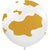 Country Cow Print White with Gold Ink 24″ Latex Balloon by Kalisan from Instaballoons