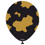 Cow Print Black with Gold Ink 12″ Latex Balloons by Kalisan from Instaballoons