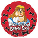 Feel Better Bull Dog 17″ Balloon