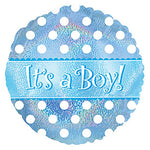 It's A Boy Dots Dazzleloon 17″ Balloon