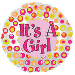 Its A Girl Colorful Dots 17″ Balloon