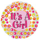 Its A Girl Colorful Dots 17″ Balloon