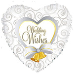 Wedding Wishes & Bells 17″ Balloon
