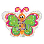 Get Well Bright Butterfly 22″ Balloon