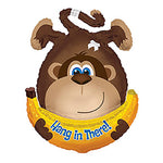 Hang In There Monkey With Banana Shape 28″ Balloon