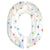 Number 0 - Multi-colored Sparkle 38″ Balloon
