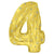 Gold Sparkle Number 4 (Four) 38″ Balloon