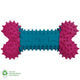 Dur Dog Toys - Small Bone In Fuchsia & Caribbean Blue - Created From Recycled Balloons