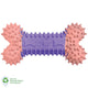Dur Dog Toys - Small Bone In Lilac & Pink - Created From Recycled Balloons