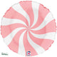 Swirly White & Matte Pink 18"  Foil Balloon