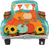 Fall Truck 23″ Foil Balloon by Betallic from Instaballoons
