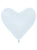 Fashion White Heart 11″ Latex Balloons by Sempertex from Instaballoons