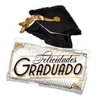 Felidades Graduado 28″ Foil Balloon by Convergram from Instaballoons