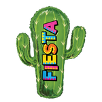 Fiesta Cactus (requires heat-sealing) 9″ Foil Balloon by Convergram from Instaballoons