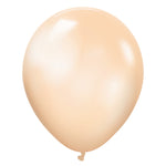 Kalisan Metallic Pearl Salmon 18" - 25 Pack Latex Balloons