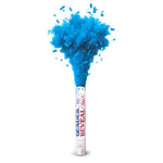 Gender Reveal Color Powder & Paper Confetti Cannon - Blue (Boy) - 72 Pack (Master Case)