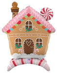 Gingerbread House StandUps 30″ Foil Balloon by Betallic from Instaballoons