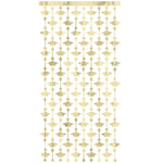 Gold Foil Grad Cap Photo Booth Backdrop 39 Inch x 79 Inch