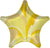 Gold Macro Marble Star 18″ Foil Balloon by Anagram from Instaballoons