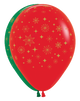 Golden Snowflakes 11″ Latex Balloons (50 count)
