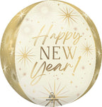 Golden Soiree New Year Orbz 16″ Foil Balloon by Anagram from Instaballoons