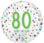 Happy 80th Birthday 17″ Foil Balloon by Anagram from Instaballoons