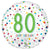 Happy 80th Birthday 17″ Foil Balloon by Anagram from Instaballoons