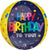 Happy Birthday Bold Orbz 16″ Foil Balloon by Anagram from Instaballoons