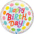 Happy Birthday Cake Colorful Dots 22″ Bubble Balloon by Takara from Instaballoons