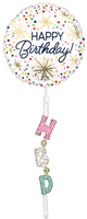 Happy Birthday Confetti Sprinkle Airwalker Balloon
