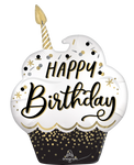 Happy Birthday Cupcake Wishes 29″ Foil Balloon by Anagram from Instaballoons