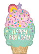 Happy Birthday Ice Cream Cone 29″ Balloon