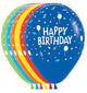 Happy Birthday Party Confetti 11″ Latex Balloons (50 count)