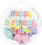 Happy Birthday Pearlized Insider 20″ Foil Balloon by null from Instaballoons
