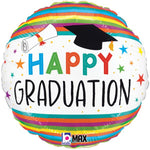 Happy Graduation 18″ Foil Balloon by Betallic from Instaballoons