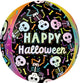Happy Halloween Skeleton Orbz 16″ Balloon