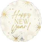 Happy New Year Golden Soiree 17″ Foil Balloon by Anagram from Instaballoons