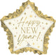 Happy New Year Golden Star 34″ Balloon