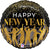Happy New Year Satin Dance Party 18″ Foil Balloon by Betallic from Instaballoons
