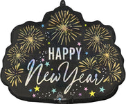 Happy New Year Sparkle 24″ Foil Balloon by Anagram from Instaballoons