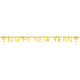 Happy New Year Star Letter Banner