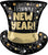 Happy New Year Top Hat 24″ Foil Balloon by Anagram from Instaballoons