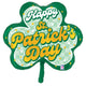 Happy St. Patrick's Day Shamrock 30″ Balloon