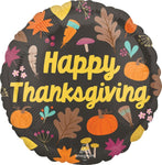 Happy Thanksgiving Give Thanks 17″ Foil Balloon by Anagram from Instaballoons
