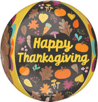 Happy Thanksgiving Orbz 16″ Foil Balloon by Anagram from Instaballoons