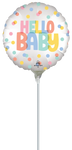 Hello Baby (requires heat-sealing) 9″ Foil Balloon by Anagram from Instaballoons