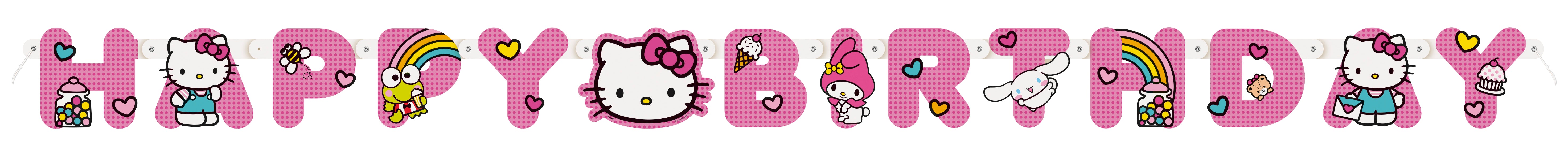 Banner Imprimible De Feliz Cumpleaños De Hello Kitty Hello Kitty: Kit