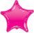 Hot Pink Star Gellibean 18″ Foil Balloon by Convergram from Instaballoons